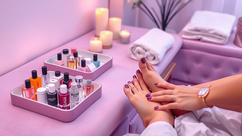 pampering nail care experience