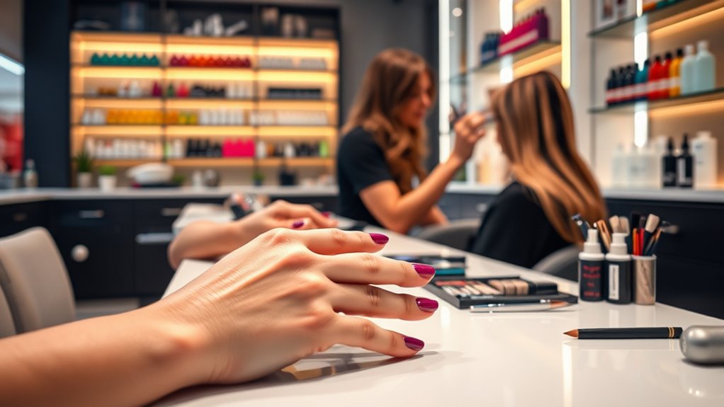 trendy makeup and skincare